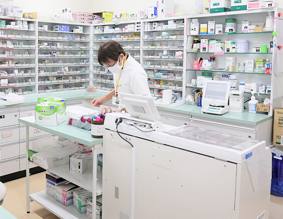 調剤の様子